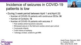 Dr Jennifer Shum shares the NYU experience in neurology during COVID 19 [upl. by Atalee]