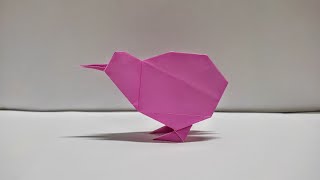 How To Make a paper Origami Kiwi Bird Easy step by step [upl. by Atiugal]