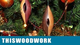 Inside Out Woodturning  Christmas Tree Ornament [upl. by Albertine]