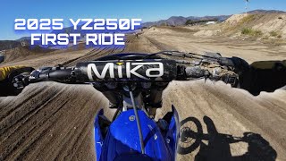 2025 YZ250F First Ride [upl. by Oretos]