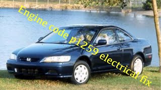 Engine code p1259 VTEC electrical fix2002 Honda Accord 23l 4cyl [upl. by Golter]