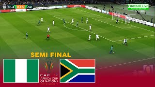 Nigeria 🆚 South Africa  Semi Final African Cup of Nations 2023  Full Match  eFootball PES [upl. by Coridon]