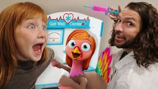 TURKEY DANCE family song Adley amp Niko visit Doctor Dad for STiCKER POX and TURKEY FEET Music Video [upl. by Nnaecarg]