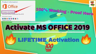 Activate Microsoft Office 2019 Free for quotLIFETIMEquot  With PROOF💯 [upl. by Maurits]