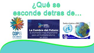 que se esconde detrás de cop16 cumbre futuro c4mbi0 CLmatco agenda 2030 ONU [upl. by Hgielrebma940]