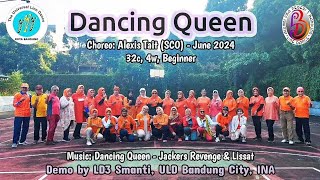 DANCING QUEEN  Line Dance  Choreo Alexis Tait SCO  June 2024  Demo LD3 Smanti Bandung INA [upl. by Orest]