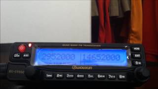 Wouxun KGUV950p demonstration KQ2H 10 meter FM repeater [upl. by Everson]