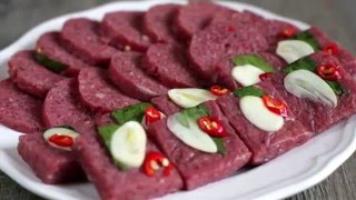 Cách làm NEM CHUA chuẩn vị công thức  Vietnamese fermented sausage recipe [upl. by Mirisola]