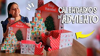 3 CALENDARIOS DE ADVIENTO para REGALAR Moldes Gratis  Tu Diva Creativa [upl. by Lira]