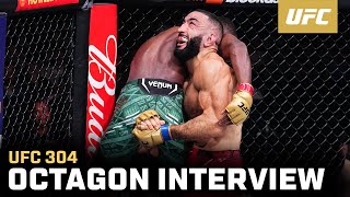 Belal Muhammad Octagon Interview  UFC 304 [upl. by Ycats373]