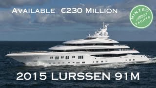 2015 LURSSEN 91m  LADY LARA  Super Yacht  €230M  Best Yacht in the World Dilbar or Lady Lara [upl. by Nahoj142]