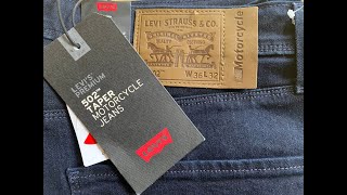 Levis 502 Jeans Mid Indigo Blue LEVIS® X BIKER COLLECTION [upl. by Enaile]