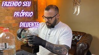 APRENDA COMO FAZER SEU DILUENTE PARA TATUAGEM [upl. by Orlena]