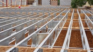 WoodFramed Buildings Benefit From Composite TotalJoist Steel Construction  Installation Video [upl. by Nasah]