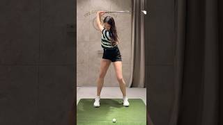 엎어치는 분들 벽을 타세요 😉  KLPGA 유수현 프로 레슨광교 0308suhyun golfswing golf 골프스윙 [upl. by Uahsoj]