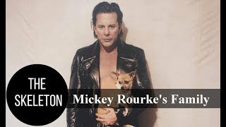 Mickey Rourke Family Wife Kids Siblings Parents [upl. by Ilamad]