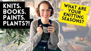 Knitting Podcast What are your KNITTING SEASONS 🪴🎨🧶 [upl. by Blockus520]