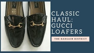 Classic Haul Gucci Loafers  The Bargain District [upl. by Dewees]