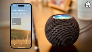 First look at HomePod Mini temperature and humidity sensors in HomeKit in iOS 163 [upl. by Blane821]