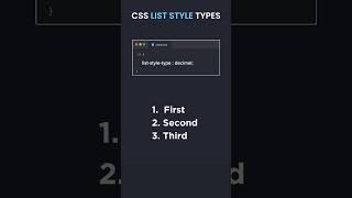 CSS List Properties  List Style Type  css list style type  CSS List explanation [upl. by Zoltai]