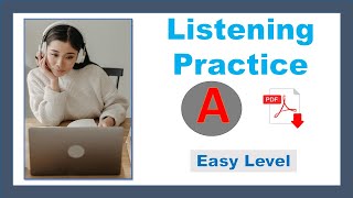 Listen and choose the correct option  level A easy  Basic Listening Exercises  Easy Listening [upl. by Eiramik]