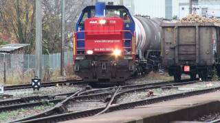 Am 843 0860 bei Rangierarbeiten in Siggenthal Station Holcim und Zuckerrüben [upl. by Ylerebmik]