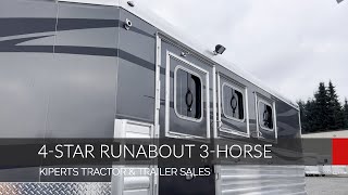 2023 4 Star Trailers Slant Load Trailers Bumper Pull Runabout 3 Horse [upl. by Essined]