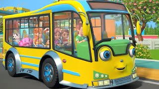 Wheels On The Bus Street Bus  More Vehicles Songs for Children [upl. by Cecilius883]