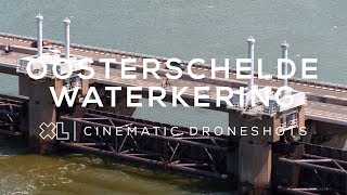 Oosterscheldekering De langste 9 km stormvloedkering van Nederland  Drone video [upl. by Adnamas349]