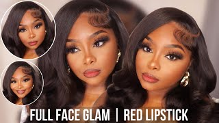 Makeup Tutorial Full Face with a Classic Red Lippie 💋 [upl. by Aseeram144]