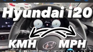 How to change a speedometer from kmh to mph  HYUNDAI i20 howto hyundaii20 tipsandtricks [upl. by Polly]