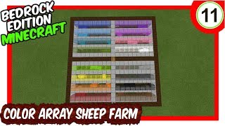 Color Array Sheep Farm Tutorial Minecraft Bedrock EditionMCPE [upl. by Yenahpets]