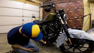 Lindby Multibar Installation  Harley Iron 883 [upl. by Darrin685]