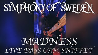 SYMPHONY OF SWEDEN  MADNESS LIVE BASS CAM SNIPPET [upl. by Einhpad]