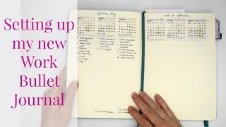 Setting Up My New Work Bullet Journal for 2018  Kendra Bork [upl. by Whiteley149]