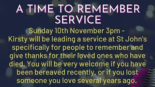 13th October St Johns 10am Cafe Church Service [upl. by Brana397]