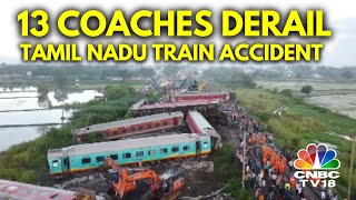 MysuruDarbhanga Express Derails After Colliding With A Goods Train In Tamil Nadu  N18V [upl. by Enined639]