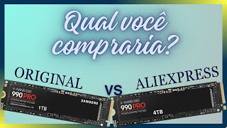 M2 4Tb 990 PRO Pcie 40 180 Reais Aliexpress VS M2 Sansung 990 Pro  Oque Esperar [upl. by Amapuna]