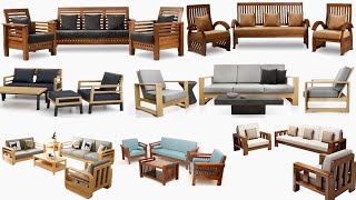 Top 50 Modern Wooden Sofa Set Design Ideas 2022  Wooden Furniture  Home Interior Design [upl. by Neellek]