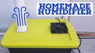 How to Build a Homemade Humidifier Using Ultrasonic Misters  fogger [upl. by Gnidleif]