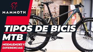 Tipos de bicicletas MTB modalidades y diferencias [upl. by Yednarb]