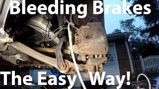 How to Bleed Brakes THE EASIEST WAY [upl. by Hesler]