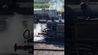 Ivatt 2MT 41312 leaving ropley yard the watercress line [upl. by Yartnoed16]