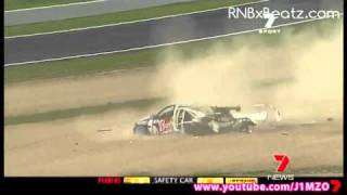 Bathurst 1000 Fabian Coulthard Crash  7 News [upl. by Halsy391]