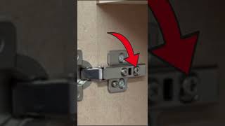 How to adjust hinges Quick and simple concealed hinges cabinet hinges hinges diy shorts [upl. by Thora608]