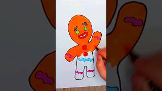 Zencefilli Kurabiye Adam shortvideo kurabiyeadam zencefillikurabiyeadam gingerbreadman drawing [upl. by Tove]