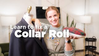 How To Tailor A Suit Jacket Collar Ep 33 [upl. by Poler]