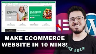 How to make an Ecommerce Website in 10 Minutes Grocery Online Store  WordPress Ecommerce Website [upl. by Obidiah811]