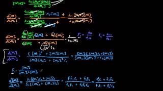 Copolymerization Equation Derivation  monomer fraction of copolymer [upl. by Lehsar]