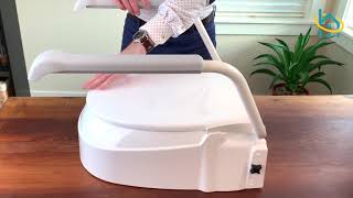 Invacare Adjustable Toilet Seat Breakdown and Assembly [upl. by Kilby]